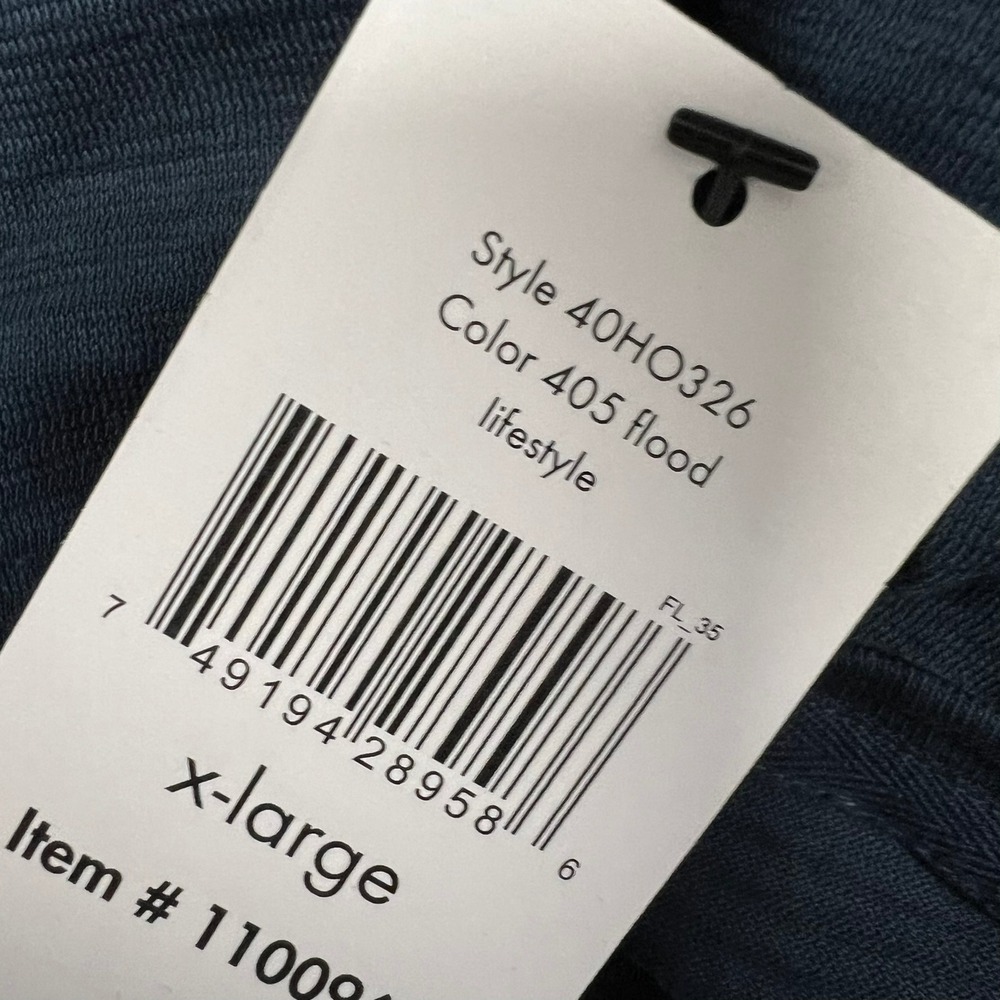 NEW Calvin‎ Klein Men's XL V Neck Short Sleeve T Shirt Dark Blue 100% Cotton - Picture 8 of 8